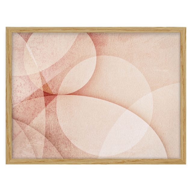 Prints patterns Abstract Graphics In Peach-Colour