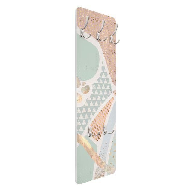 Wall coat hanger Abstract Seascape Pastel Pattern