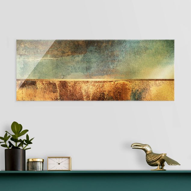 Kitchen Abstract Lakeshore In Gold