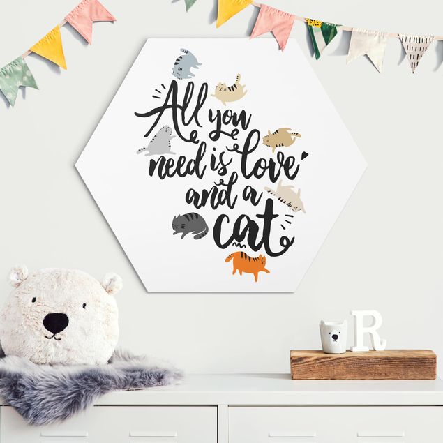 Kitchen All You Need Is Love And A Cat