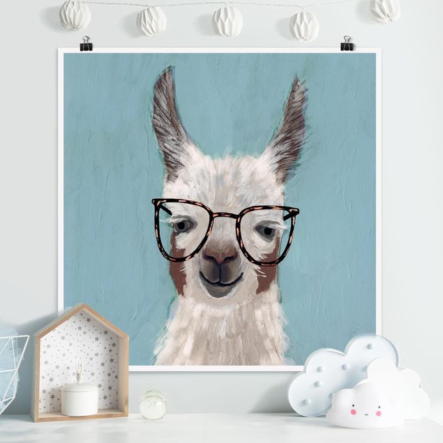 Nursery decoration Lama With Glasses II