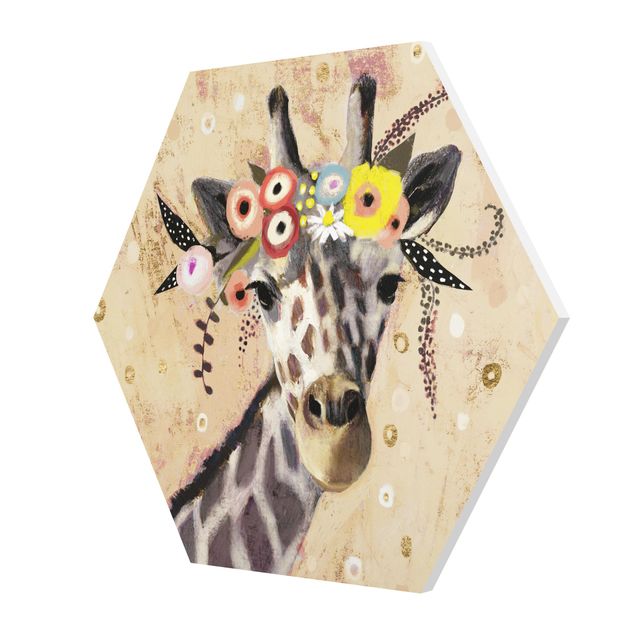 Prints Klimt Giraffe