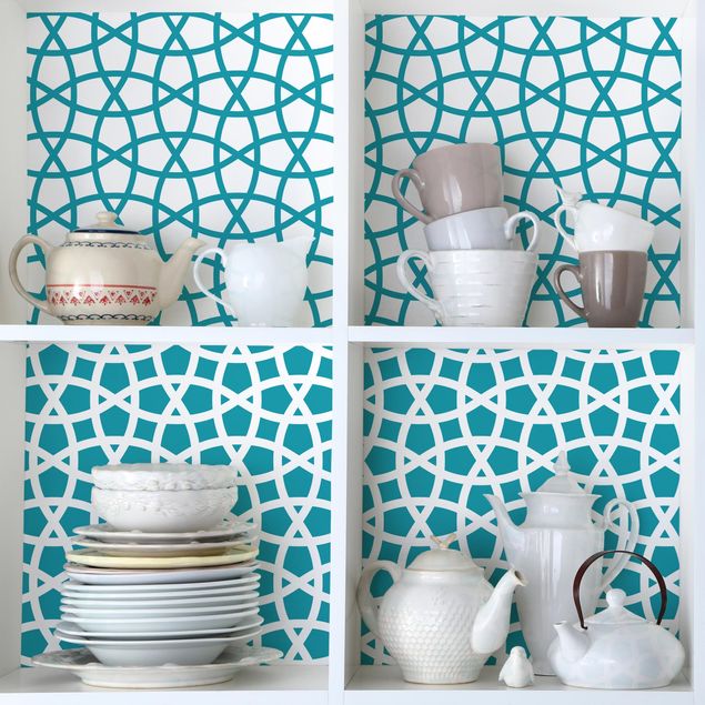 Adhesive films for furniture frosted 2 Moroccan Mosaic Pattern