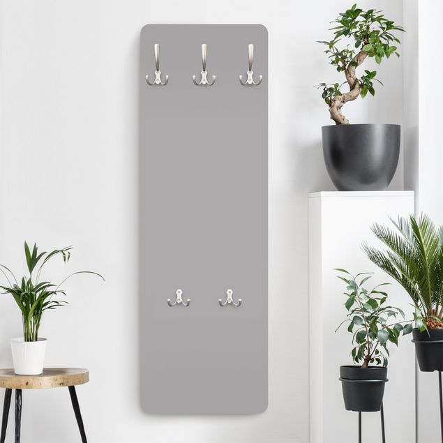 Grey wall mounted coat rack Agate Gray