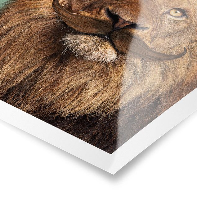 Animal wall art Lion With Beard