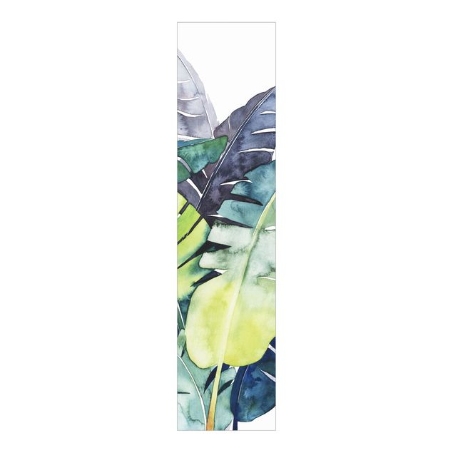 Sliding panel curtains flower Exotic Foliage - Banana