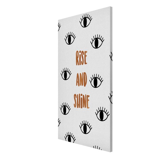 Art posters Bedroom Quote Rise & Shine