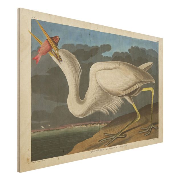 Kitchen Vintage Board Great White Egret