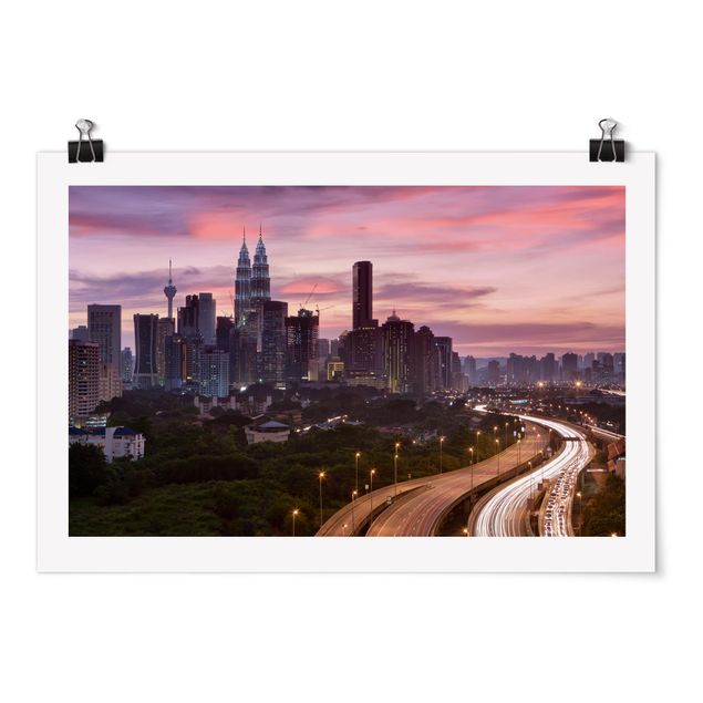 Skyline wall art Kuala Lumpur