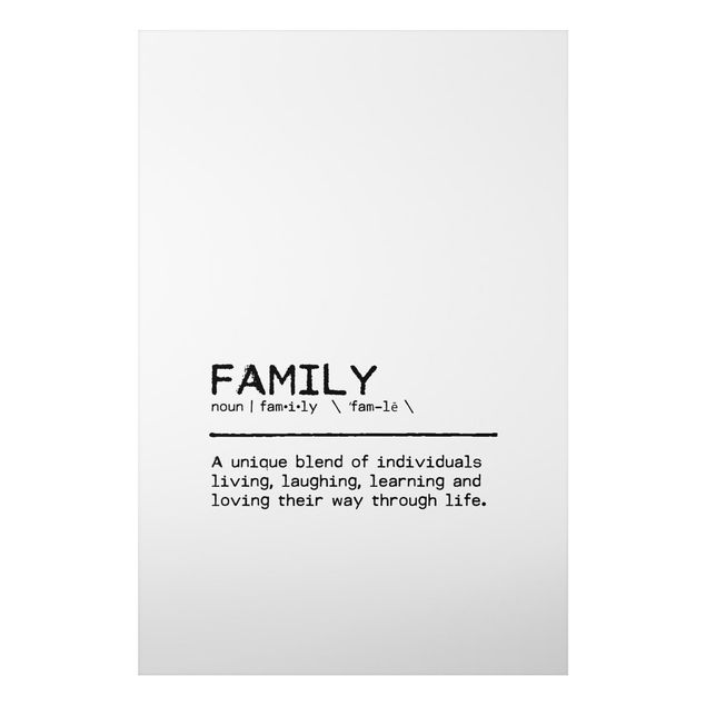 Art prints Definition Family Unique