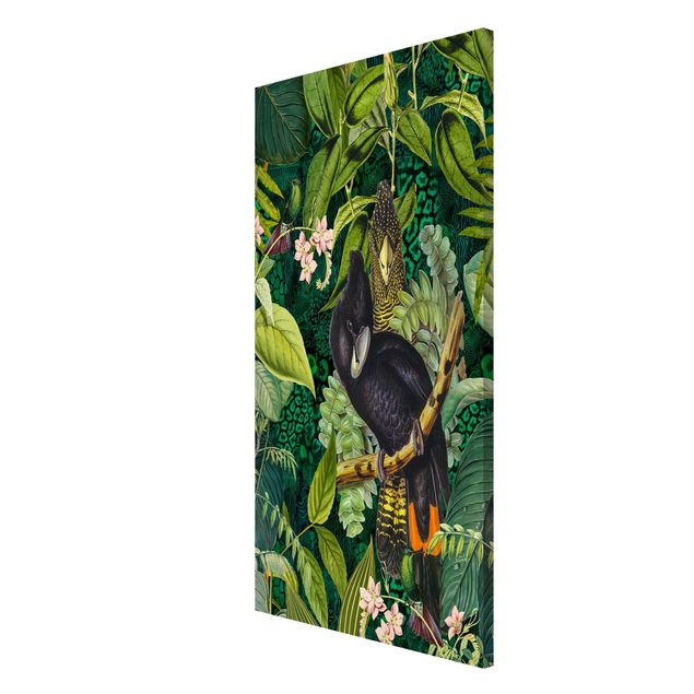 Magnet boards flower Colourful Collage - Cockatoos In The Jungle