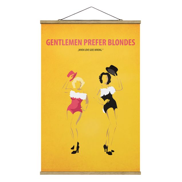 Portrait canvas prints Film Poster Gentlemen Prefer Blondes