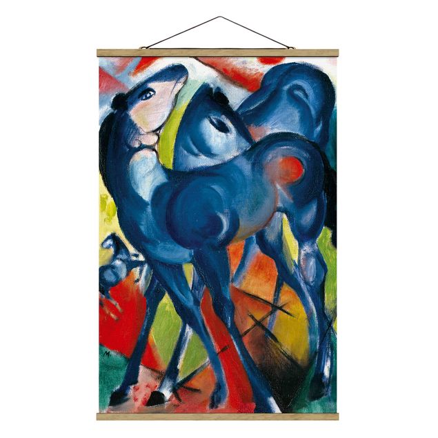 Art posters Franz Marc - The Blue Foals