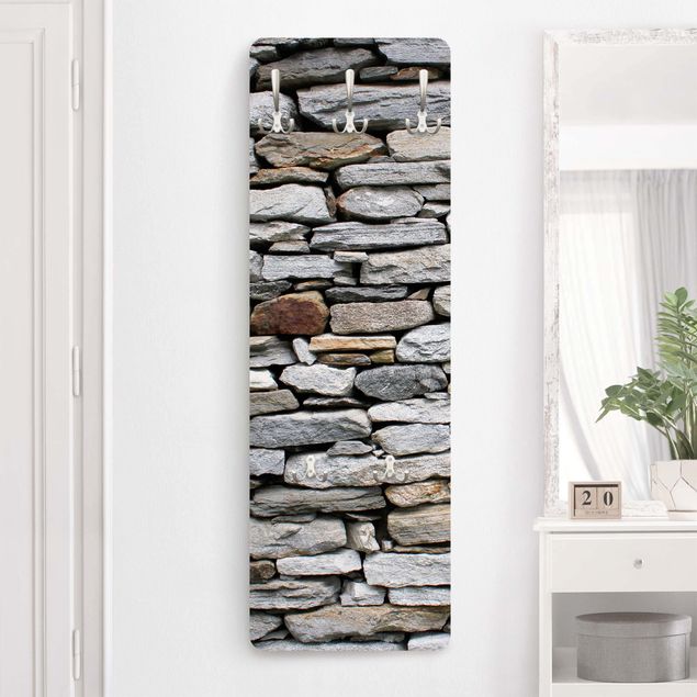 Wall mounted coat rack country African Stonewall