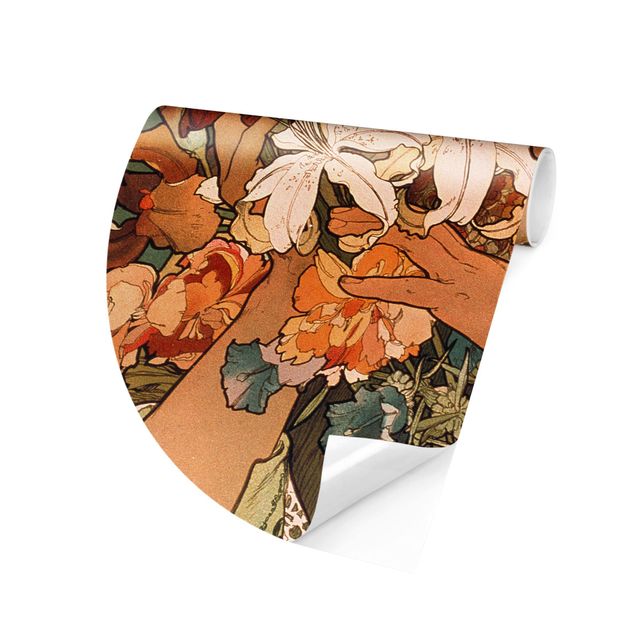 Wallpapers dog Alfons Mucha - Flower
