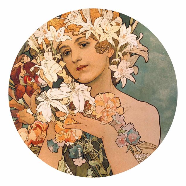 Art styles Alfons Mucha - Flower