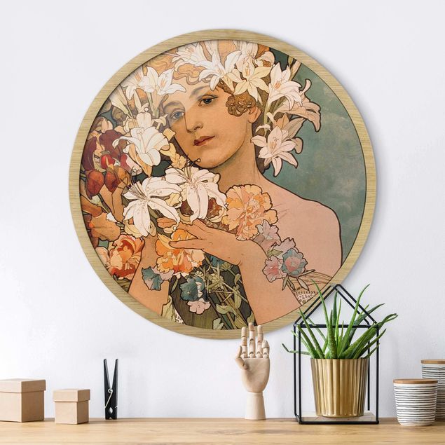 Art nouveau prints Alfons Mucha - Flower
