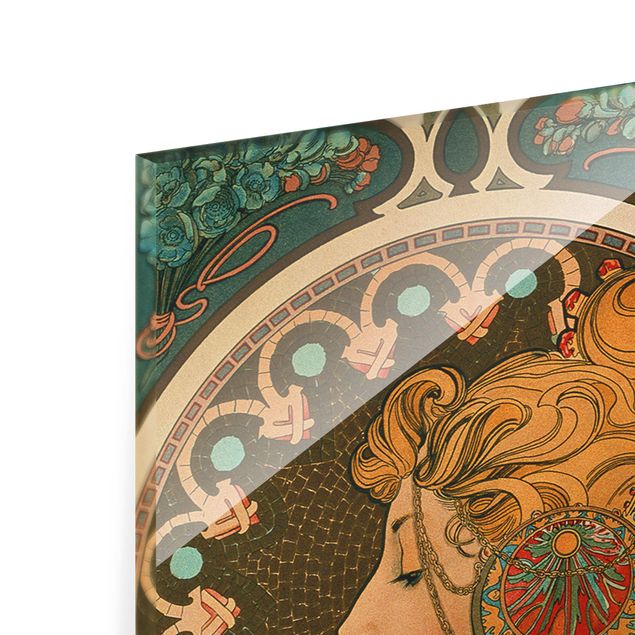 Retro prints Alfons Mucha - The Feather
