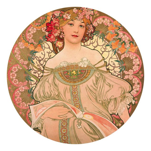 Wallpapers flower Alfons Mucha - Poster For F. Champenois