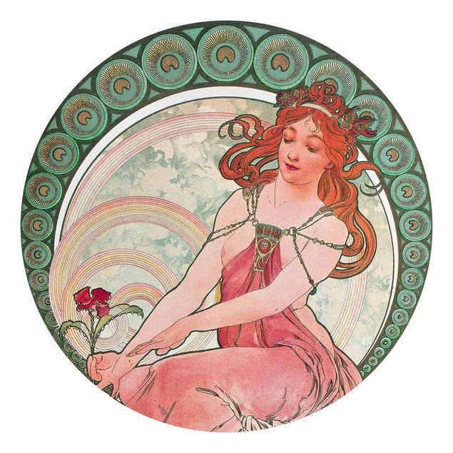Art style Alfons Mucha - Four Arts - Painting