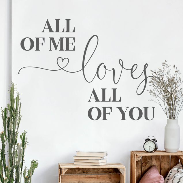 Inspirational quotes wall stickers All Of Me
