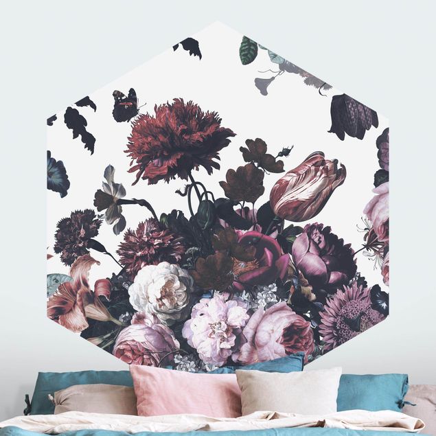 Wallpapers butterfly Old Masters Flower Rush With Roses Bouquet