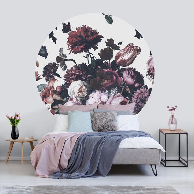 Aesthetic butterfly wallpaper Old Masters Flower Rush With Roses Bouquet