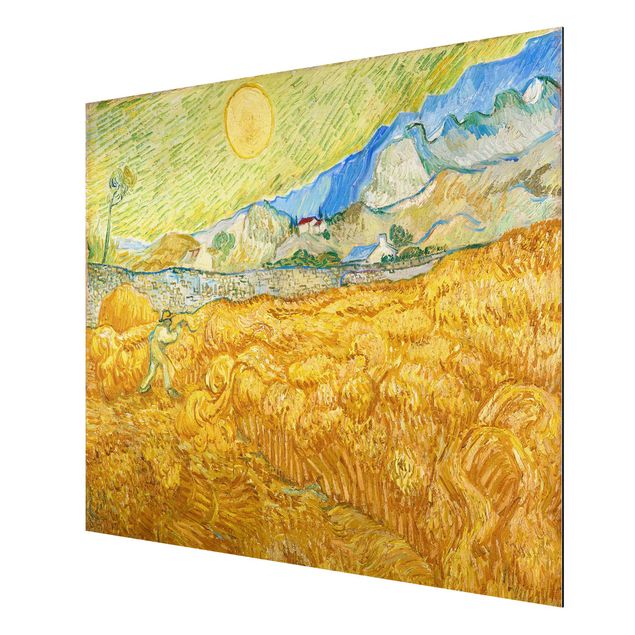 Paintings of impressionism Vincent Van Gogh - The Harvest, The Grain Field