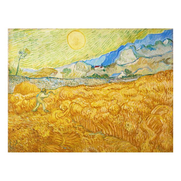 Pointillism artists Vincent Van Gogh - The Harvest, The Grain Field
