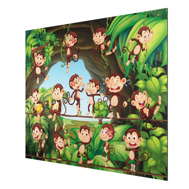 Animal canvas Jungle Monkeys