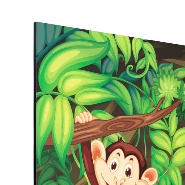 Prints modern Jungle Monkeys
