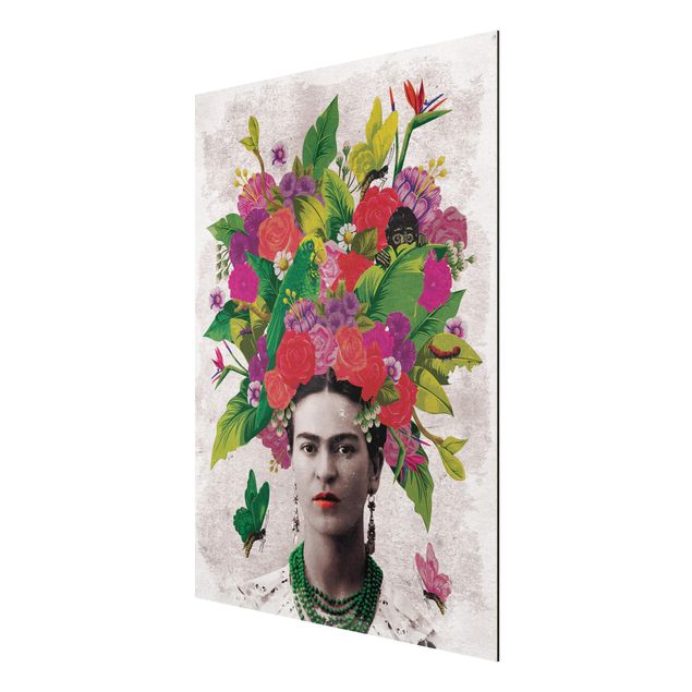 Prints floral Frida Kahlo - Flower Portrait