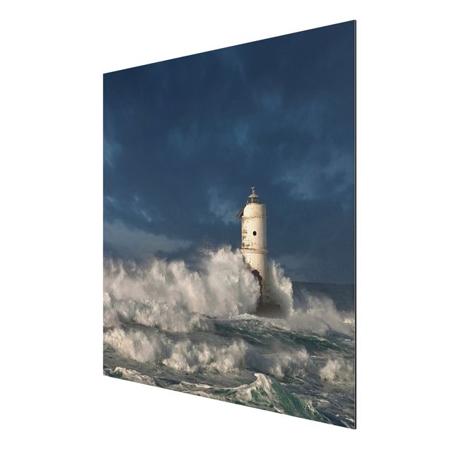 Beach canvas art Lighthouse On Sardinia