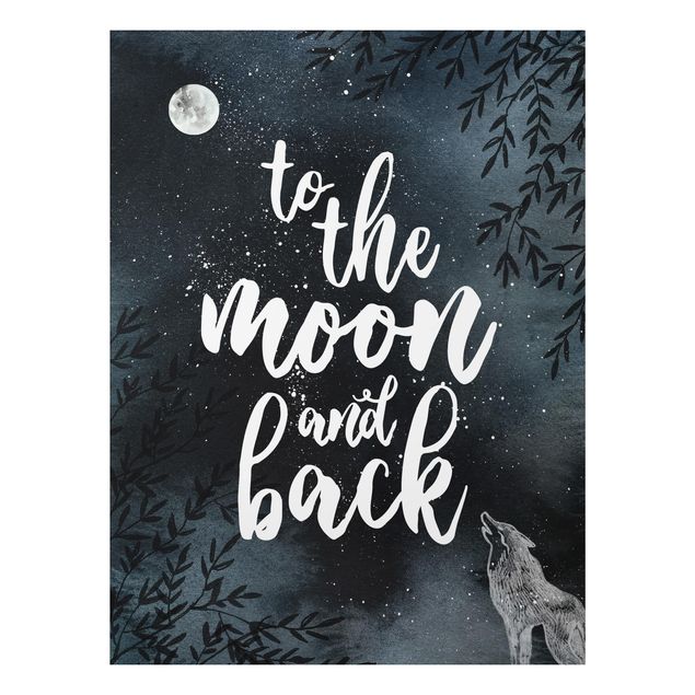 Framed quotes Love You To The Moon And Back
