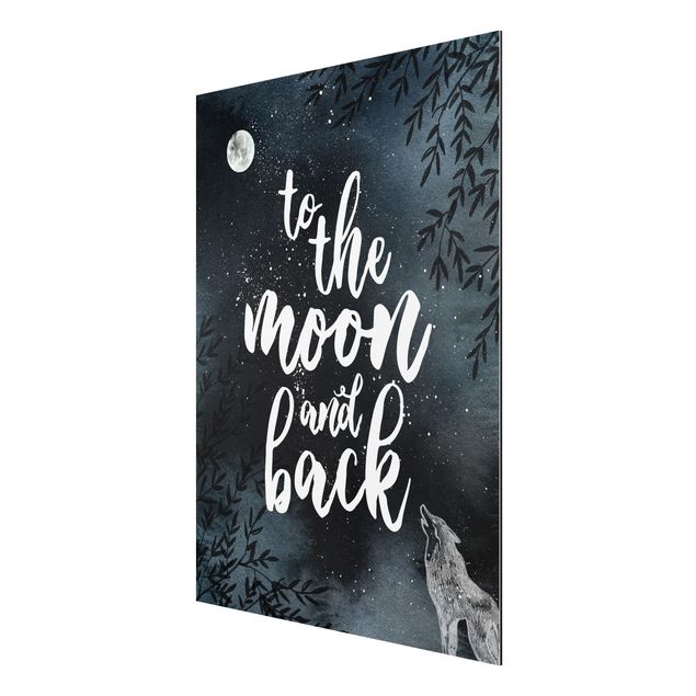 Contemporary art prints Love You To The Moon And Back