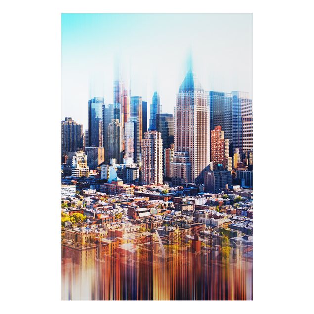 Prints New York Manhattan Skyline Urban Stretch