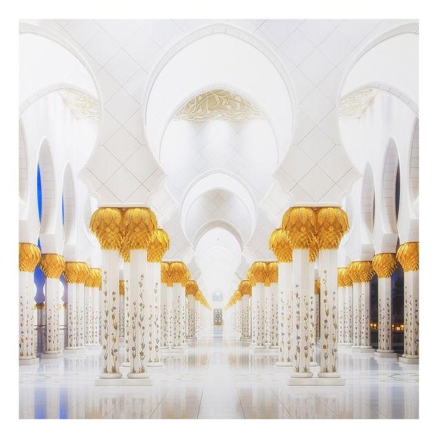 Contemporary art prints Mosque In Gold