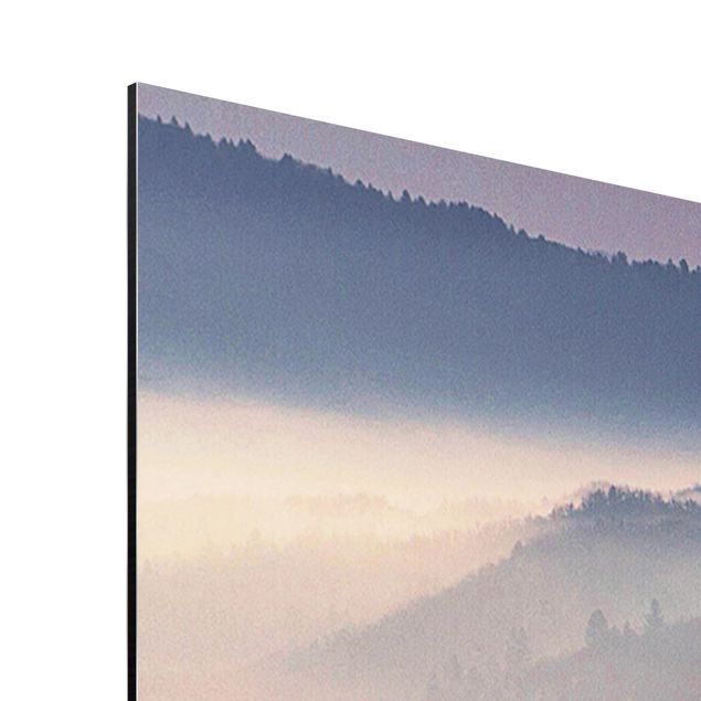 Modern art prints Fog At Sunset
