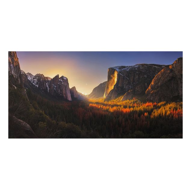 Prints landscape Sunset in Yosemite