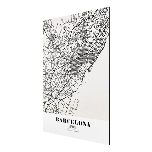 Prints quotes Barcelona City Map - Classic