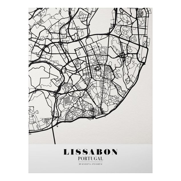 Prints maps Lisbon City Map - Classic