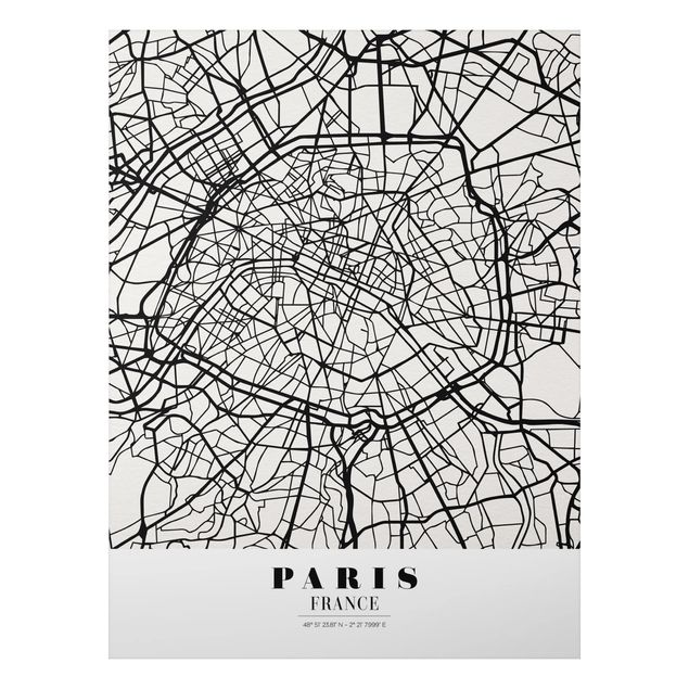 Prints Paris Paris City Map - Classic