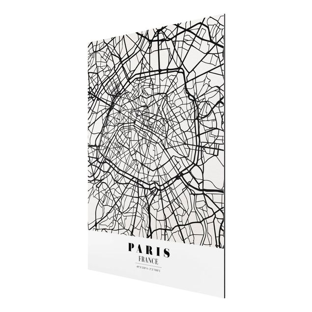 Printable world map Paris City Map - Classic