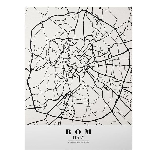Prints maps Rome City Map - Classical