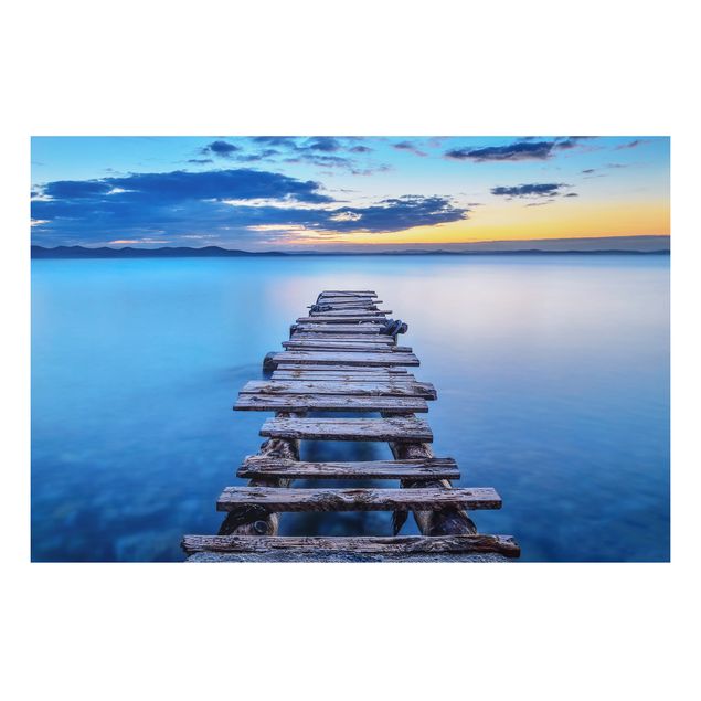 Landscape canvas prints Walkway Into Calm Waters