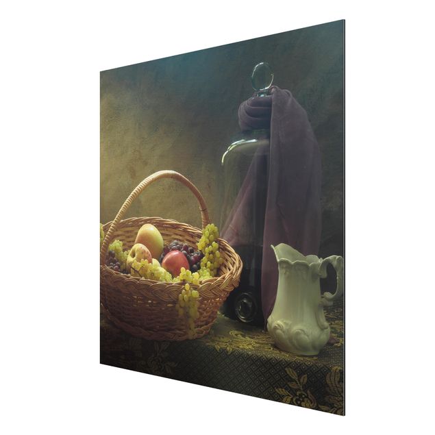 Floral picture Still Life With Fruit Basket