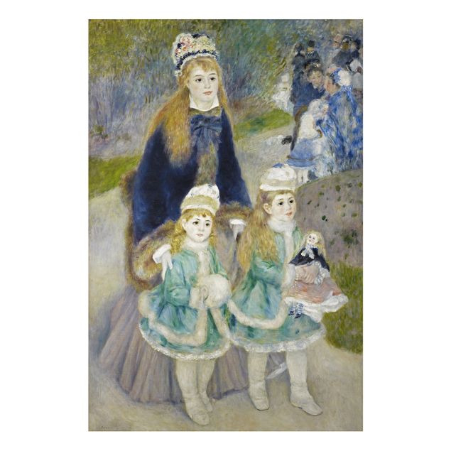 Paintings of impressionism Auguste Renoir - Mother and Children (The Walk)