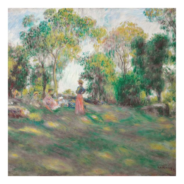 Abstract impressionism Auguste Renoir - Landscape With Figures