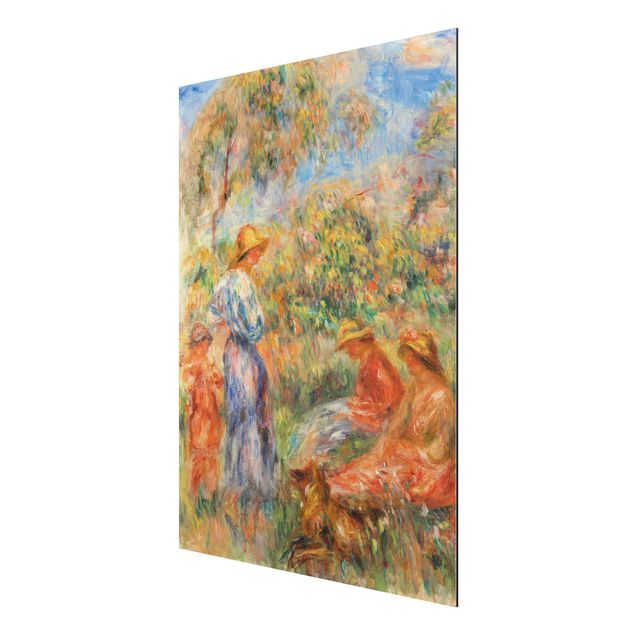 Art styles Auguste Renoir - Three Women and Child in a Landscape