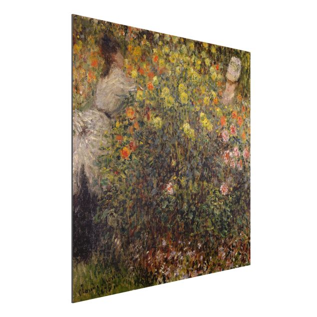 Kitchen Claude Monet - Two Ladies in the Flower Garden